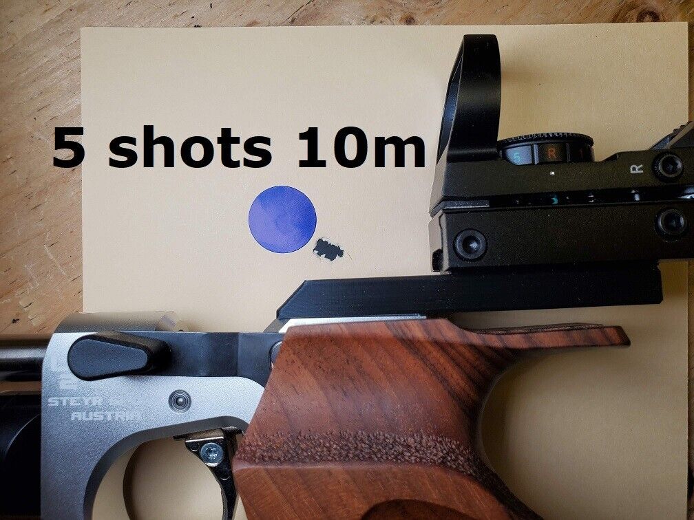 Scope mount compatible with Steyr LP-2, LP-10, LP-10 E, LP-50