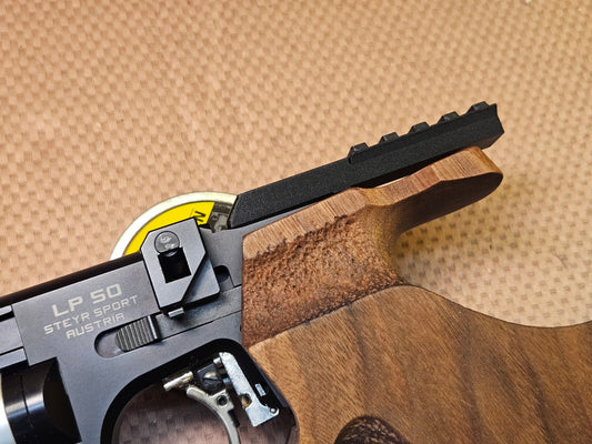Scope mount compatible with Steyr LP-2, LP-10, LP-10 E, LP-50